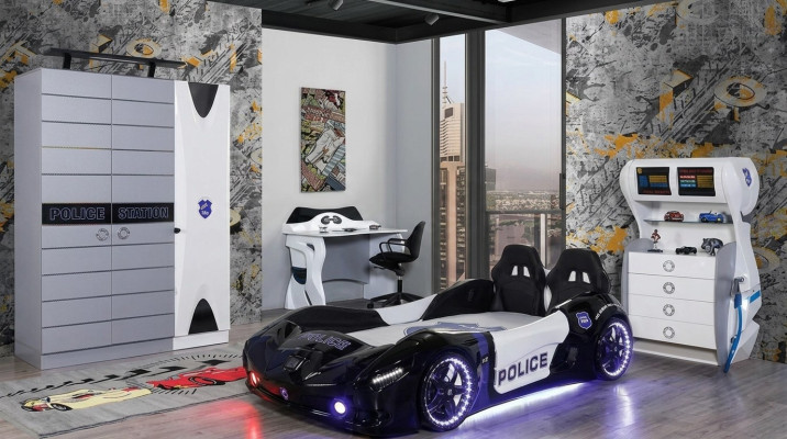 Kinder Bett Rennwagen Schlafzimmer Betten Möbel Matratze Autobett 