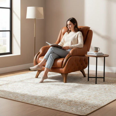 Sessel Sitz Modern Design Wohnzimmer Polster Einsitzer Relax Stil
