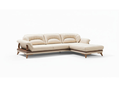 Wohnzimmer Textil L-Form Sofas Weiß Ecksofa Polstermöbel Eckgarnitur