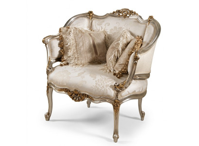 Einsitzer Italien Sessel Couch Polster Design Textil Sitzer Polster Sitz Couchen