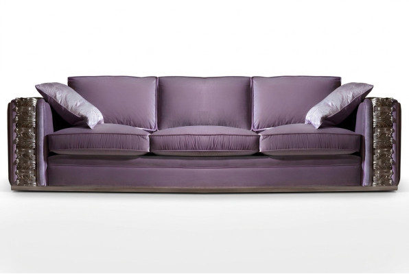 Klassisches Sofa Big xxl Couch Sofas Wohnzimmer Textil Viersitzer Italienische