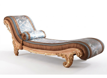 Liege Art déco braune Komfort Luxus Liegen Relax Chaiselongue Italienische Möbel