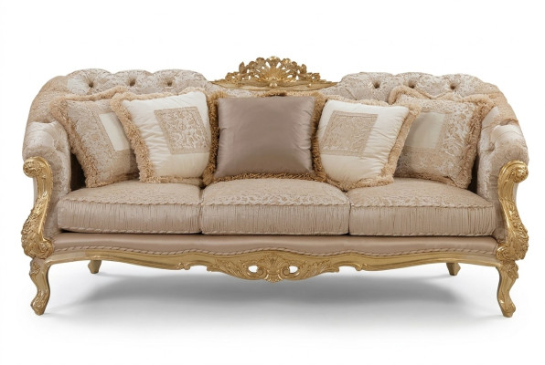 Chesterfield klasická trojsedáková textilná pohovka