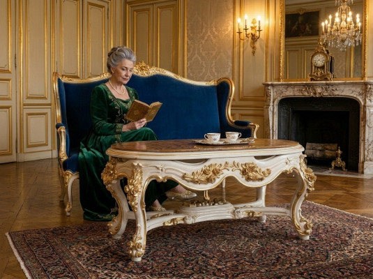 Tische Couchtisch Kaffee Wohnzimmer Tisch Italienische Möbel Barock Rokoko Neu