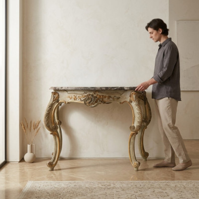 Couchtisch Tisch Beistelltisch Wohnzimmertisch Holz Royal Beistell Barock Rokoko