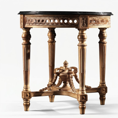 Couchtisch Tisch Wohnzimmertisch Holz Royal Beistell Barock Möbel Beistelltisch