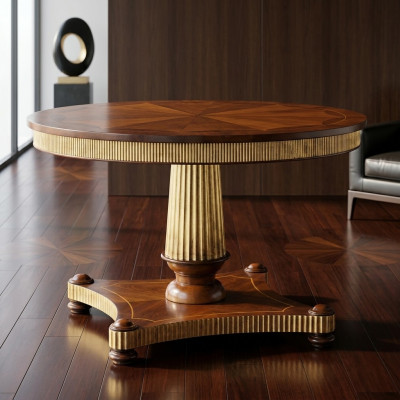 Rund Esstisch Tisch Echtholz Tische Esszimmer Möbel Klassische Esstische Holz