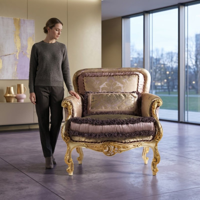 Esszimmer Lehnstuhl Polsterstuhl Luxus Sessel Stuhl Stühle Arbeitszimmer Möbel