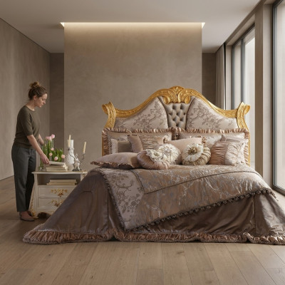 Luxuriöses Chesterfield-Stil Kopfteil für Ihr Bett