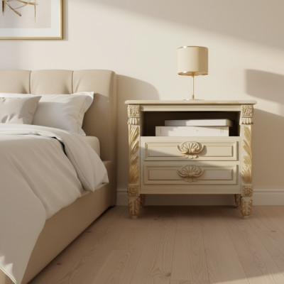 Nachttische Gruppen Betten Holz Möbel Schlafzimmer Italienische Einrichtung Neu