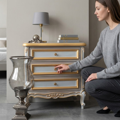 Nachttisch Sideboard Design Einrichtung Lowboard Kommoden Italienische Möbel Neu