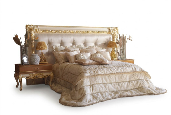 Chesterfield Bett Luxus Doppel Betten Italienische Möbel Einrichtung Boiserie
