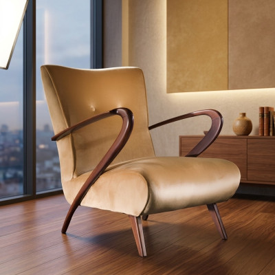 Wohnzimmer Stuhl Arbeitszimmer Holz Luxus Möbel Designer Holz Stühle Relax Neu