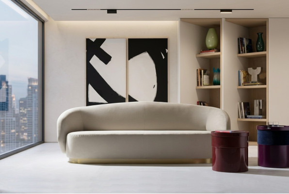Sofa Dreisitzer Design Luxus Möbel Holz weiß Design Möbel aus Italien Klassiker