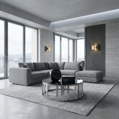 Dreisitzer Leder Sofa Couch Polster Möbel italiensche Wohnzimmer Möbel Neu