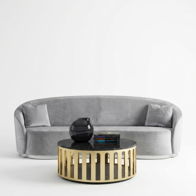 Dreisitzer Leder Sofa Couch Polster Möbel italiensche Wohnzimmer Möbel Neu