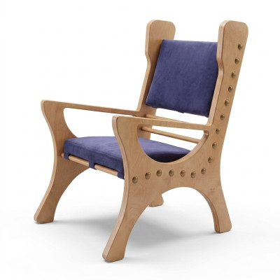 Esszimmer Stuhl 1 Sitzer Sessel Holz Luxus Klasse Barock Rokoko Design Möbel Neu
