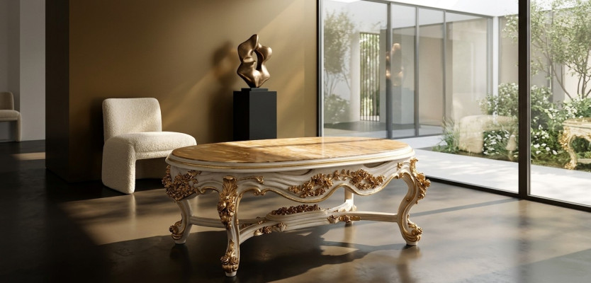 Couchtisch Kaffee Tische Wohnzimmer Tisch Italienische Möbel Barock Rokoko Neu