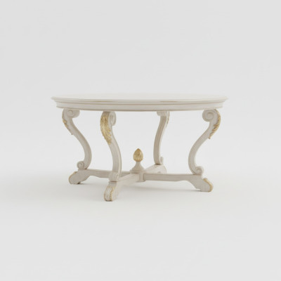 Esstisch Runder Wohnzimmer Tische Holz Royal Barock Italienische Möbel Barock