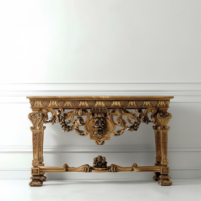 Konsolentisch Möbel Holz Konsole Italienisches Sideboard Konsolen Echtholz Tisch
