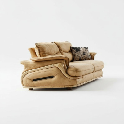 Sofa 3 Sitzer Luxus Möbel Wohnzimmer Klassischer Dreisitzer Design Italienisch
