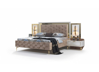 Chesterfield Bett Polster Design Luxus Doppel Hotel Italienische