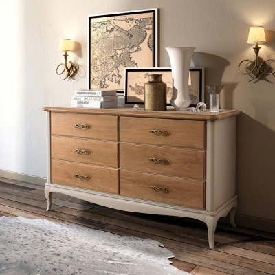Kommoden Holz Schränke Möbel Anrichte Kommode Sideboard Schrank Klassische neu