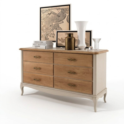 Kommoden Holz Schränke Möbel Anrichte Kommode Sideboard Schrank Klassische neu