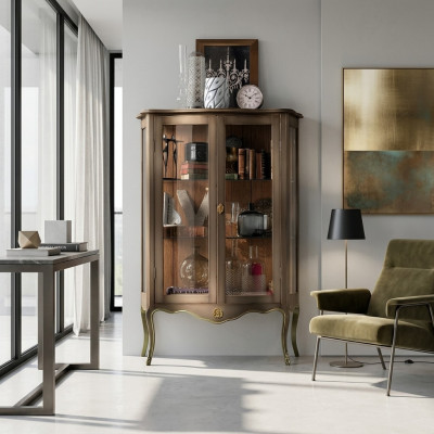 Glasschrank Wohnzimmer Vitrine Sideboard Vitrinen Esszimmer Sideboard Möbel Neu