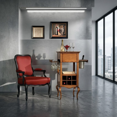 Bar Schrank Weinschrank Kommoden Holz Vintrine Hausbar Hotel Qualität Zimmerbar