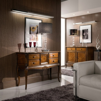 Anrichte Kommode Holz Italienische Möbel Schrank Konsolen Kommoden Konsole Neu