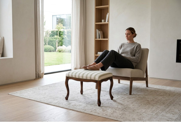 Ottomane Sitz Chaise Gepolstert Pufa Sitzbänke Design Polster Hocker Fußhocker