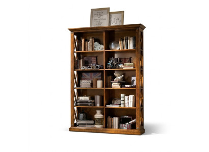 Bücherschrank Schrank Regal Echtholz Möbel Vitrine Büro Einrichtung Schränke Neu