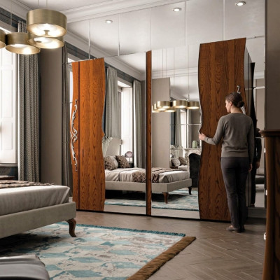 Schlafzimmer Schrank Holz Möbel Barock Neu Klassischer Kleiderschrank Schränke