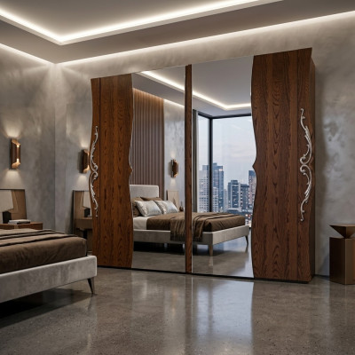 Schlafzimmer Schrank Holz Möbel Barock Neu Klassischer Kleiderschrank Schränke