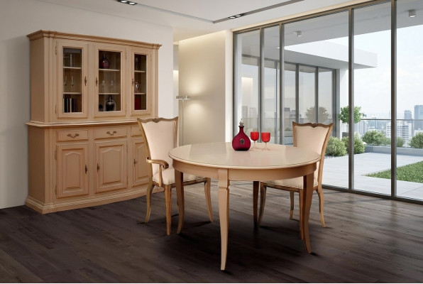 Esszimmer Tische Runde Möbel Esstisch Luxus Rund Tisch Massiv Holz Italien Neu