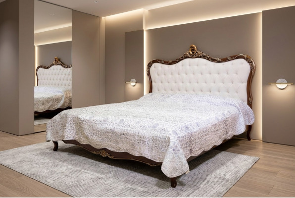 Doppelbett Betten Schlafzimmer Designbetten Vaccari Möbel Massiv Holz Bett Neu