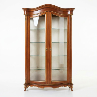 Massivholz Vitrinen Glas Schrank Echtholz Vitrine Wohnzimmer Möbel Anrichte Neu