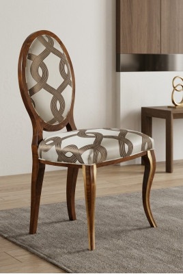 Esszimmer Holz Möbel Stühle Luxus Design Polster Stuhl Lehn Sitz Büro Möbel Neu