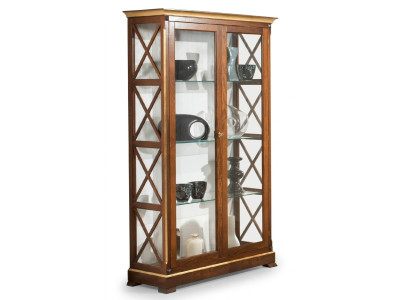Massivholz Vitrinen Glas Schrank Echtholz Vitrine Wohnzimmer Möbel Anrichte Neu