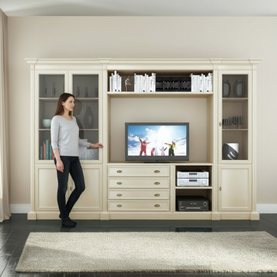 TV Schrank Wandschränke Regal Holz Wohnzimmer Möbel Neu Wohnzimmer Wandregal