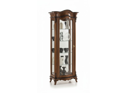 Wohnzimmer Möbel Massive Holz Vitrinen Glas Schrank Echtholz Anrichte Vitrine
