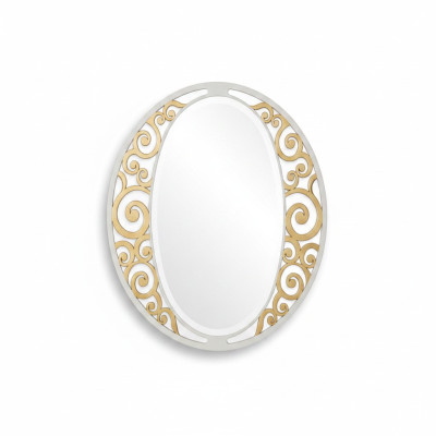 Klassischer ovaler Wandspiegel Gold Italienische Möbel Klassischer Spiegel Neu