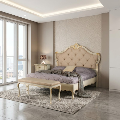 Bett Möbel Doppelbett Naturholz Schlafzimmer Möbel Design Betten Möbel Italien