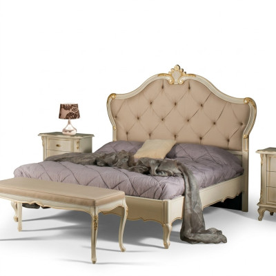 Bett Möbel Doppelbett Naturholz Schlafzimmer Möbel Design Betten Möbel Italien