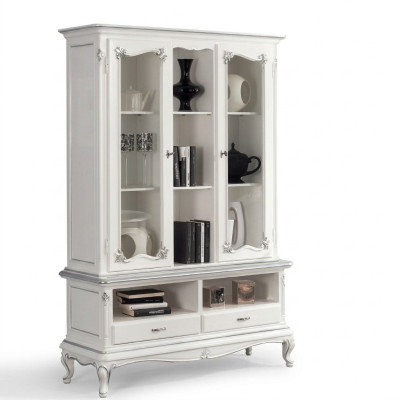Wohnzimmer Vitrine Schrank Bücher Regal Anrichte Klassische Möbel Regale Holz