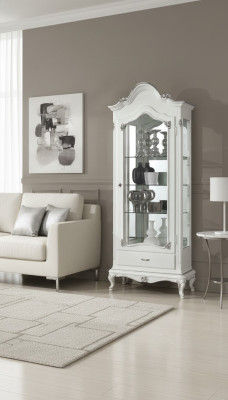Vitrinen Glas Schrank Italienische Möbel Vitrine Wohnzimmer Anrichte Schränke