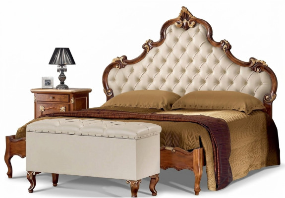 Bett Möbel Doppelbett Chesterfield Schlafzimmer Möbel Betten Möbel Italien Neu