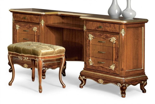 Schlafzimmer Holz Konsolentisch Tisch Konsole Schmink Tische Möbel Sekretär Neu