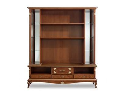 Wohnwand Schrank Vitrine Holz Wohnzimmer Möbel tv Schrankwände Design Vitrinen